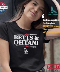 Design Mookie Betts & Shohei Ohtani Royal Los Angeles Dodgers Election Player Shirt