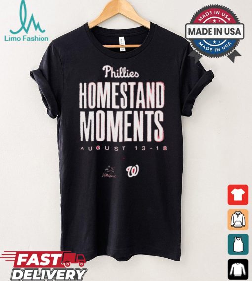 Design Philadelphia Phillies Homestand Moments Aug 13 18 Miami Marlins vs Washington Nationals shirt