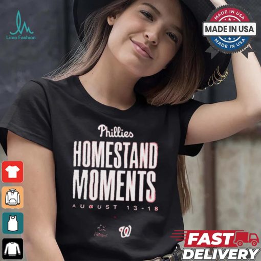 Design Philadelphia Phillies Homestand Moments Aug 13 18 Miami Marlins vs Washington Nationals shirt