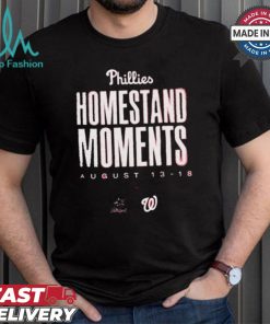 Design Philadelphia Phillies Homestand Moments Aug 13 18 Miami Marlins vs Washington Nationals shirt