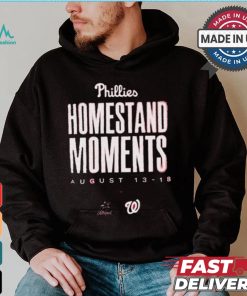 Design Philadelphia Phillies Homestand Moments Aug 13 18 Miami Marlins vs Washington Nationals shirt