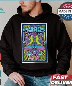 Design Pigeons Playing Ping Pong Aug 22 2024 Georgia Theatre in Athens GA Poster shirt