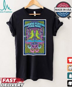 Design Pigeons Playing Ping Pong Aug 22 2024 Georgia Theatre in Athens GA Poster shirt