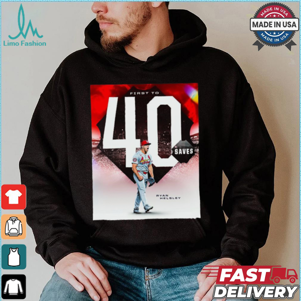 Design Ryan Helsley Cardinals First To 40 Saves this season shirt Design Ryan Helsley Cardinals First To 40 Saves this season shirt