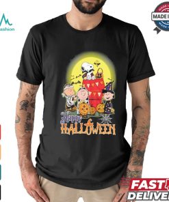 Design Snoopy With Charlie Brown And Friends Happy 2024 Halloween T Shirt