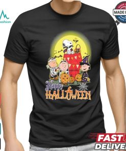 Design Snoopy With Charlie Brown And Friends Happy 2024 Halloween T Shirt