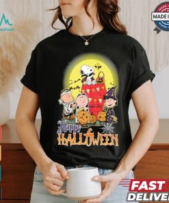 Design Snoopy With Charlie Brown And Friends Happy 2024 Halloween T Shirt