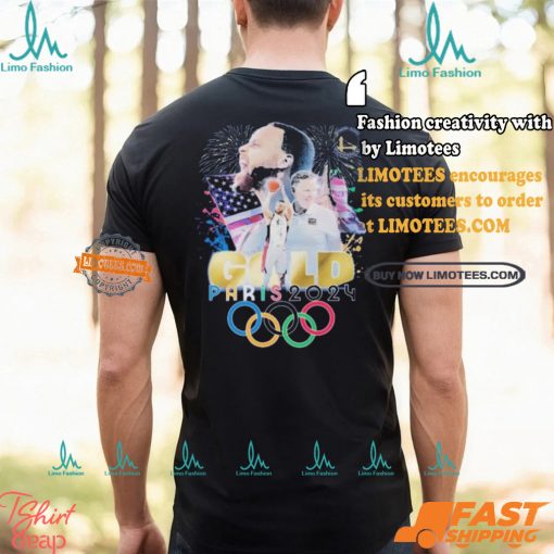 Design Stephen Curry Gold Paris 2024 T Shirt