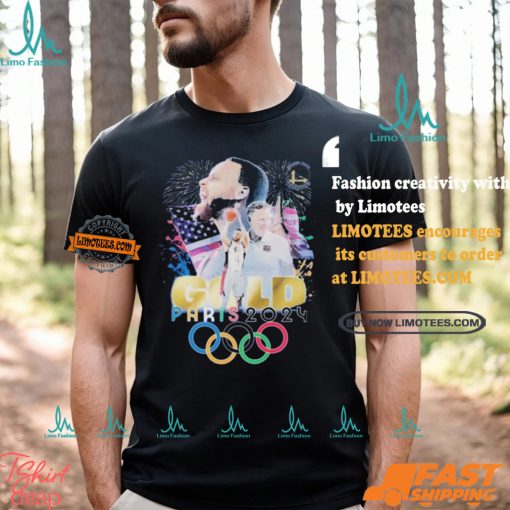 Design Stephen Curry Gold Paris 2024 T Shirt