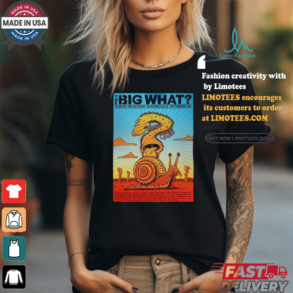 Design The Big What Festival Shakori Hills Aug 22 2024 Poster Shirt Design The Big What Festival Shakori Hills Aug 22 2024 Poster Shirt
