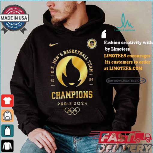 Design USA Team Men’s Basketball Olympic Paris 2024 Gold Medal Shirt