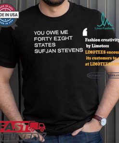 Design You Owe Me Forty Eight States Sufjan Stevens Shirt