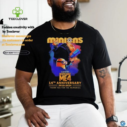 Despicable Me 4 Minions 14th Anniversary 2010 2024 Thank You For The Memories T shirt