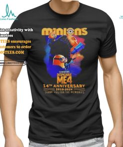 Despicable Me 4 Minions 14th Anniversary 2010 2024 Thank You For The Memories T shirt
