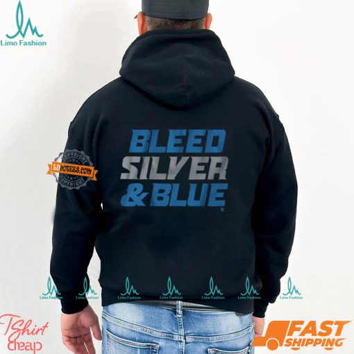 Detroit Football Bleed Silver & Blue Shirt
