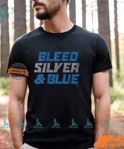 Detroit Football Bleed Silver & Blue Shirt