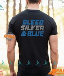 Detroit Football Bleed Silver & Blue Shirt