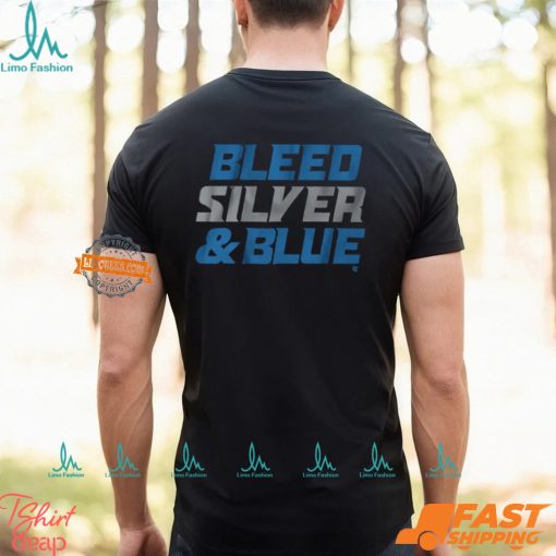 Detroit Football Bleed Silver & Blue Shirt