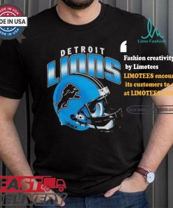 Detroit Lions Gradient Helmet T shirt