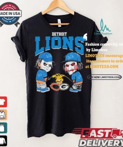 Detroit Lions NFL Halloween Peeing Funny Shirt