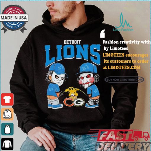 Detroit Lions NFL Halloween Peeing Funny Shirt
