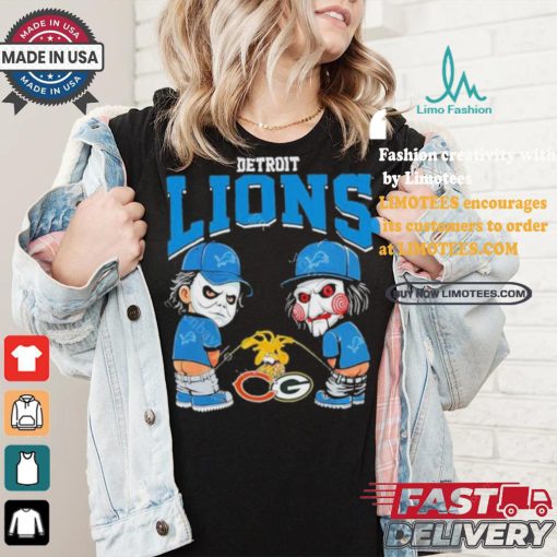 Detroit Lions NFL Halloween Peeing Funny Shirt