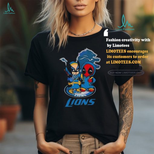 Detroit Lions x Deadpool Fan Lovers T Shirt