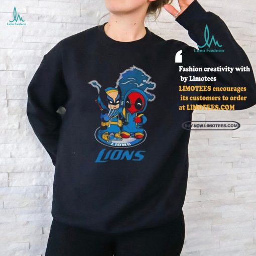 Detroit Lions x Deadpool Fan Lovers T Shirt