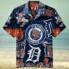 Vibrant Pink Hibiscus And Tribal Pattern Chicago White Sox Tropical Shirt