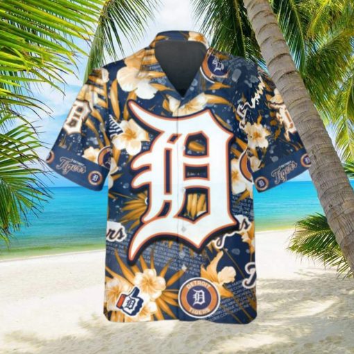 Detroit Tigers Hawaiian Shirt, MLB Hawaiian Shirt Gift For Fans
