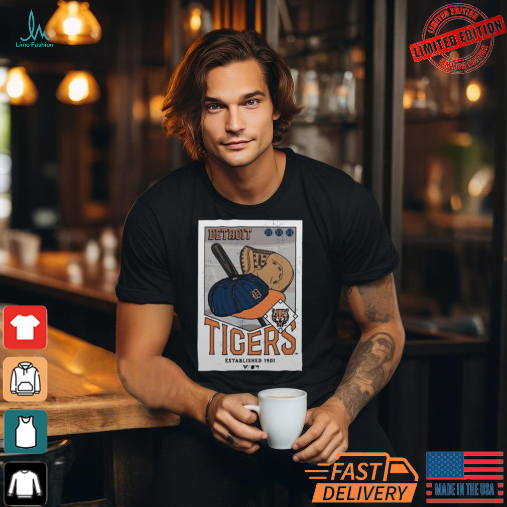 Detroit Tigers Levelwear Uphill Cooperstown Collection Core Logo Shirt Detroit Tigers Levelwear Uphill Cooperstown Collection Core Logo Shirt