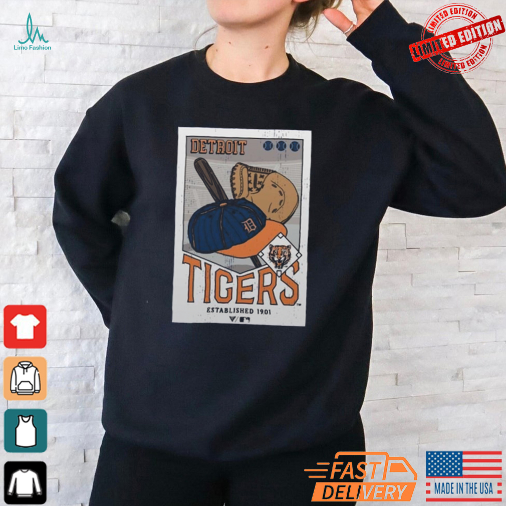Detroit Tigers Levelwear Uphill Cooperstown Collection Core Logo Shirt Detroit Tigers Levelwear Uphill Cooperstown Collection Core Logo Shirt