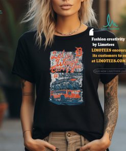 Detroit Tigers Margaritaville Bus Waves Graphic T Shirt