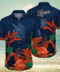 Detroit Tigers Midnight Tropics Aloha Shirt