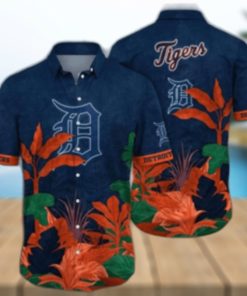 Detroit Tigers Midnight Tropics Aloha Shirt