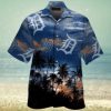 Texas Rangers Tropical Baseball And Palm Hawaiian Shirt