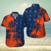 White Sox Tropical Floral Monochrome Hawaiian Aloha Shirt