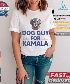 Dog Guy For Kamala Harris 2024 Vote Blue Kamala For President Patriotic Us Flag Dog T shirt