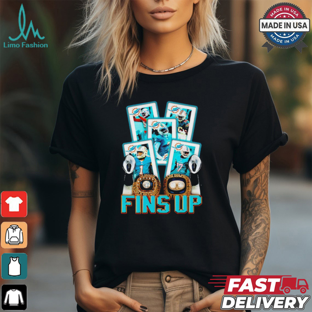 Dolphins Miami football players fins up NFL Shirt Dolphins Miami football players fins up NFL Shirt
