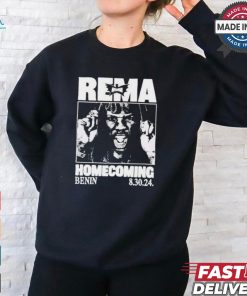 Don jazzy wearing rema homecoming Benin 8 30 24 T shirt