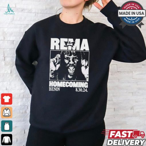 Don jazzy wearing rema homecoming Benin 8 30 24 T shirt