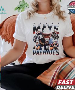 Drake Maye New England Patriots football player graphic shirt