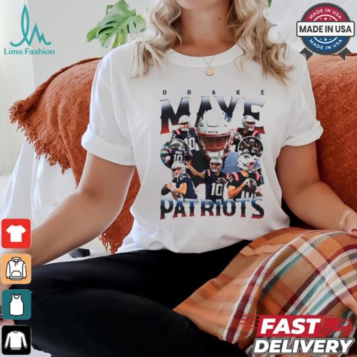 Drake Maye New England Patriots football player graphic shirt