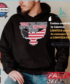 Dream With Ambition Lead With Conviction Kamala Harris America Eagle Support For Harris Walz 24 T shirt