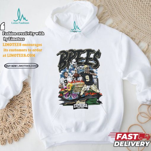 Drew Brees cool football design cartoon shirt