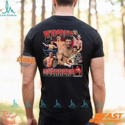 Eddie Guerrero Ultimate Collage Black T shirt