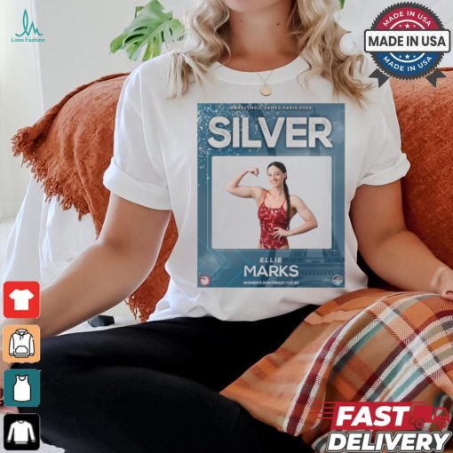 Ellie Marks Silver Medal Women’s 50M Freestyle S6 Paralympic Games Paris 2024 Poster t shirt