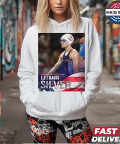 Ellie Marks Team USA Silver Medal Women’s 50m Freestyle S6 Paris Paralympics Poster t shirt