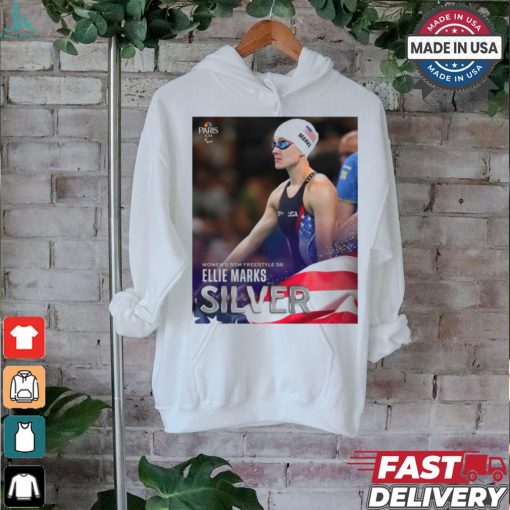 Ellie Marks Team USA Silver Medal Women’s 50m Freestyle S6 Paris Paralympics Poster t shirt