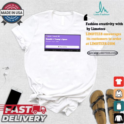 Elon Musk Interviews Trump Listen Live Shirt